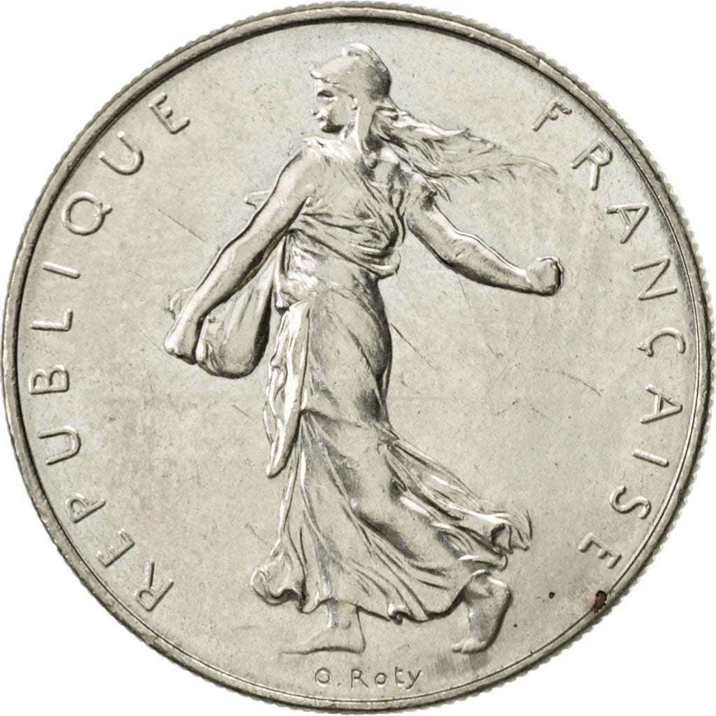 Frankreich, Semeuse, Franc, 1989, Paris, VZ, Nickel, KM:925.1, Gadoury:474