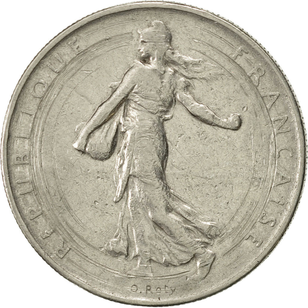 Moneda, Francia, Semeuse, Franc, 1961, Paris, BC+, Níquel, KM:925.1