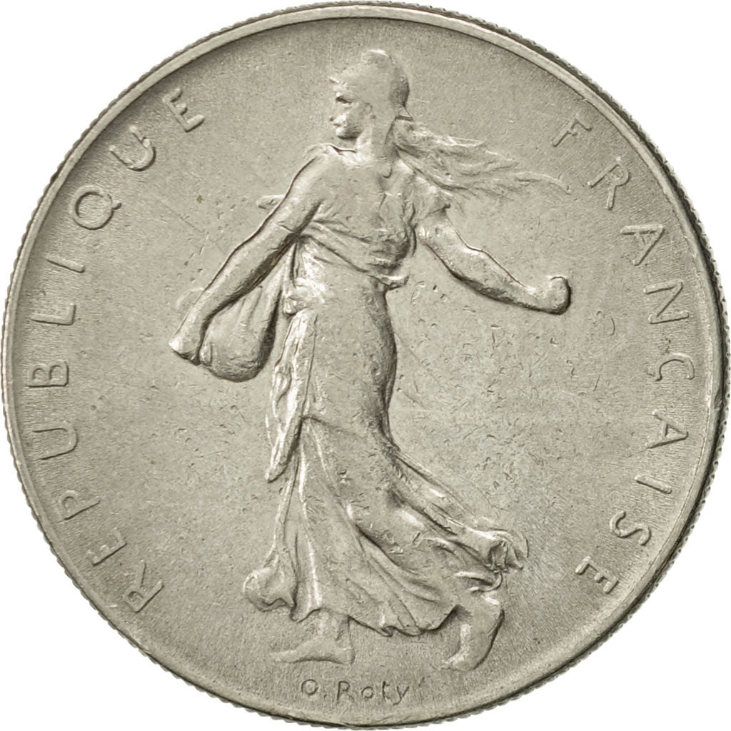 France, Semeuse, Franc, 1962, Paris, AU(55-58), Nickel, KM:925.1, Gadoury:474