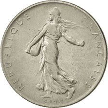 France, Semeuse, Franc, 1962, Paris, AU(55-58), Nickel, KM:925.1, Gadoury:474