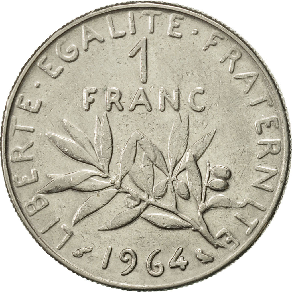 Munten, Frankrijk, Semeuse, Franc, 1964, Paris, PR, Nickel, KM:925.1