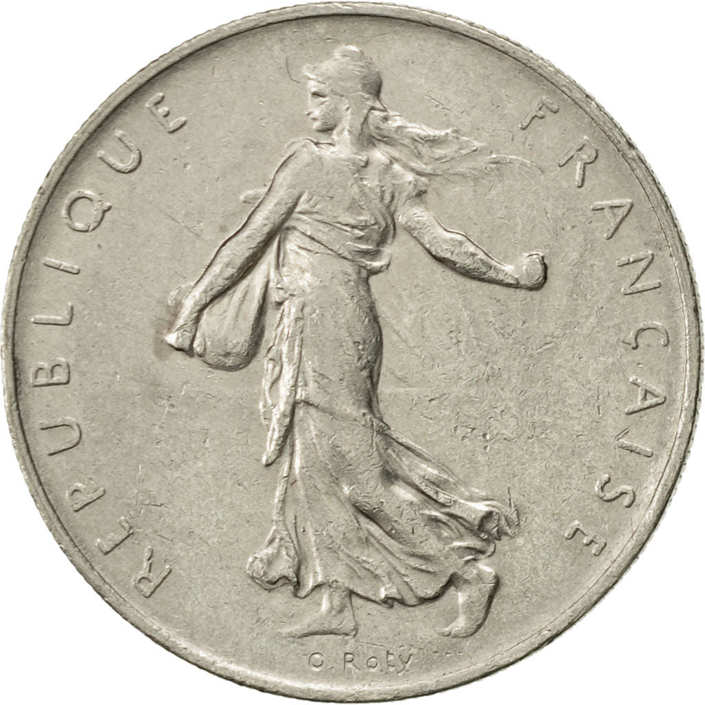 France, Semeuse, Franc, 1968, Paris, AU(55-58), Nickel, KM:925.1, Gadoury:474