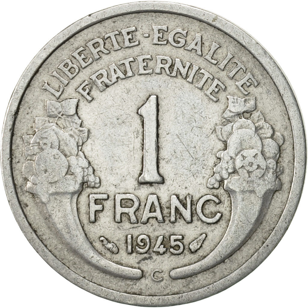 Monnaie, France, Morlon, Franc, 1945, Castelsarrasin, TTB, Aluminium, KM:885a.3