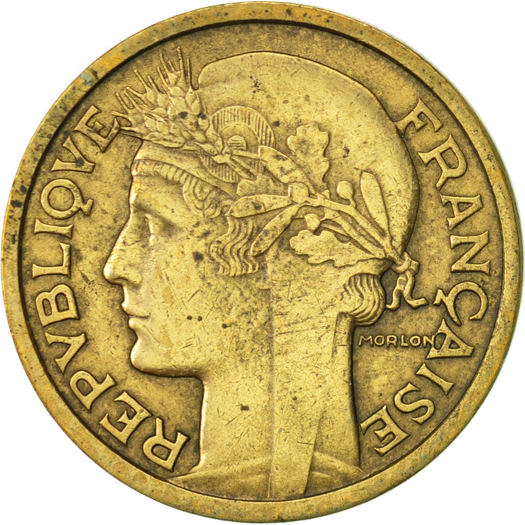 Moneta, Francia, Morlon, Franc, 1935, Paris, BB+, Alluminio-bronzo, KM:885