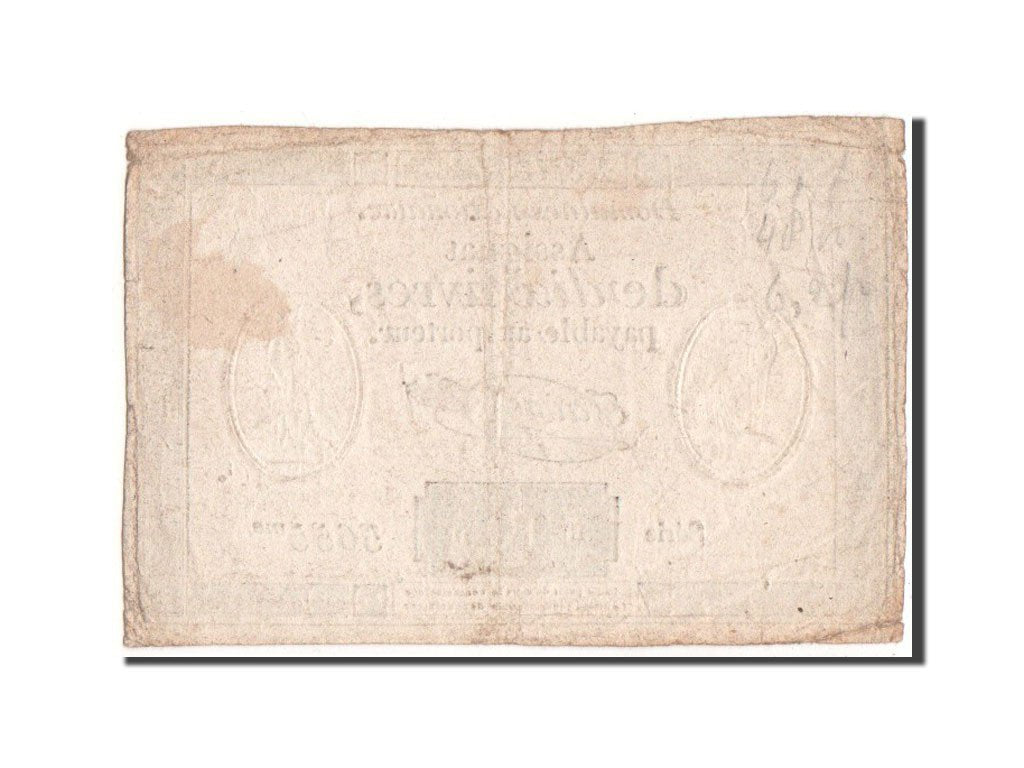 FRANCE, 10 Livres, 1792, EF(40-45), Lafaurie #161b, FRANCE, 10 Livres, 1792,...