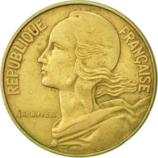 Coin, France, Marianne, 20 Centimes, 1965, Paris, AU(50-53), Aluminum-Bronze