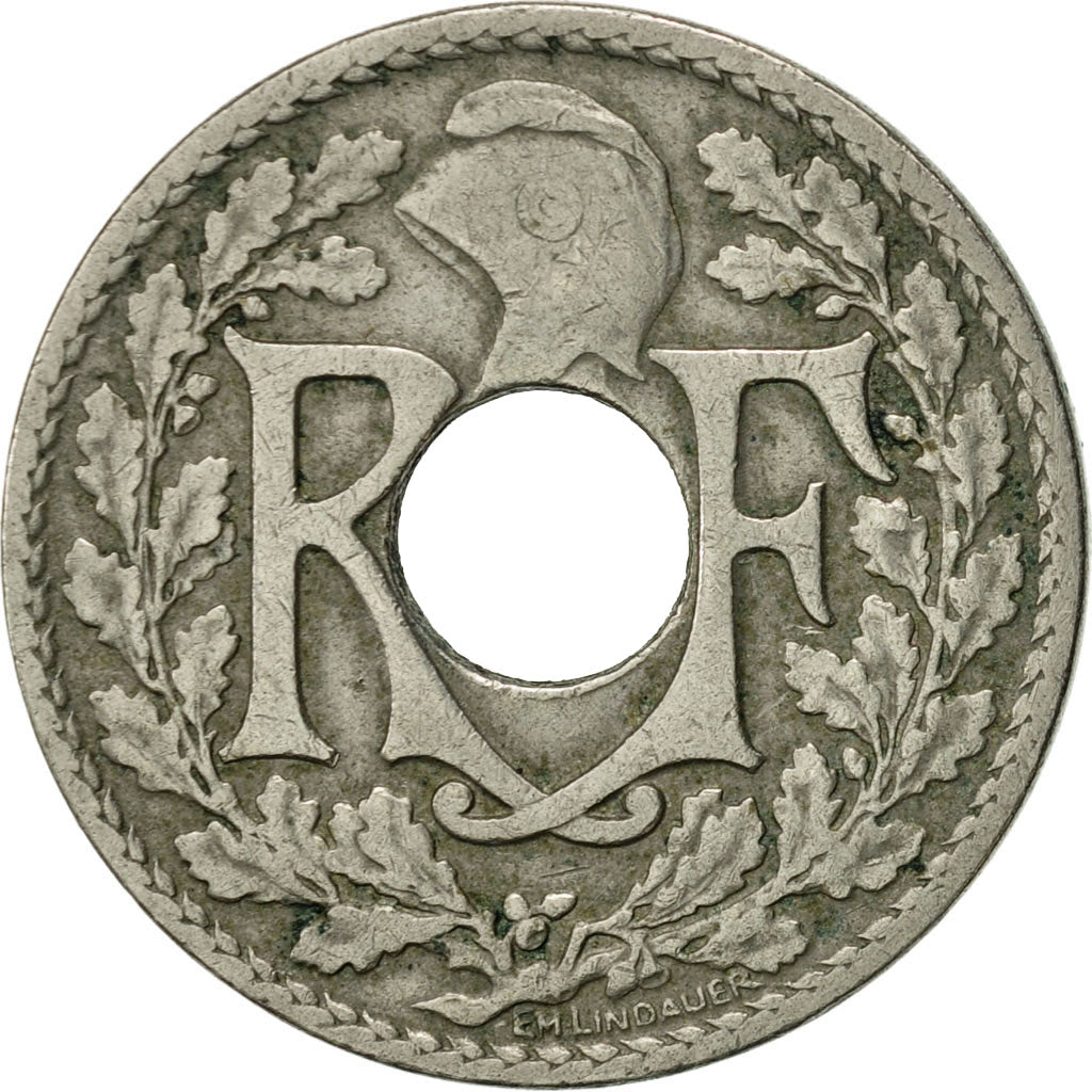 Coin, France, Lindauer, 10 Centimes, 1922, Poissy, EF(40-45), Copper-nickel