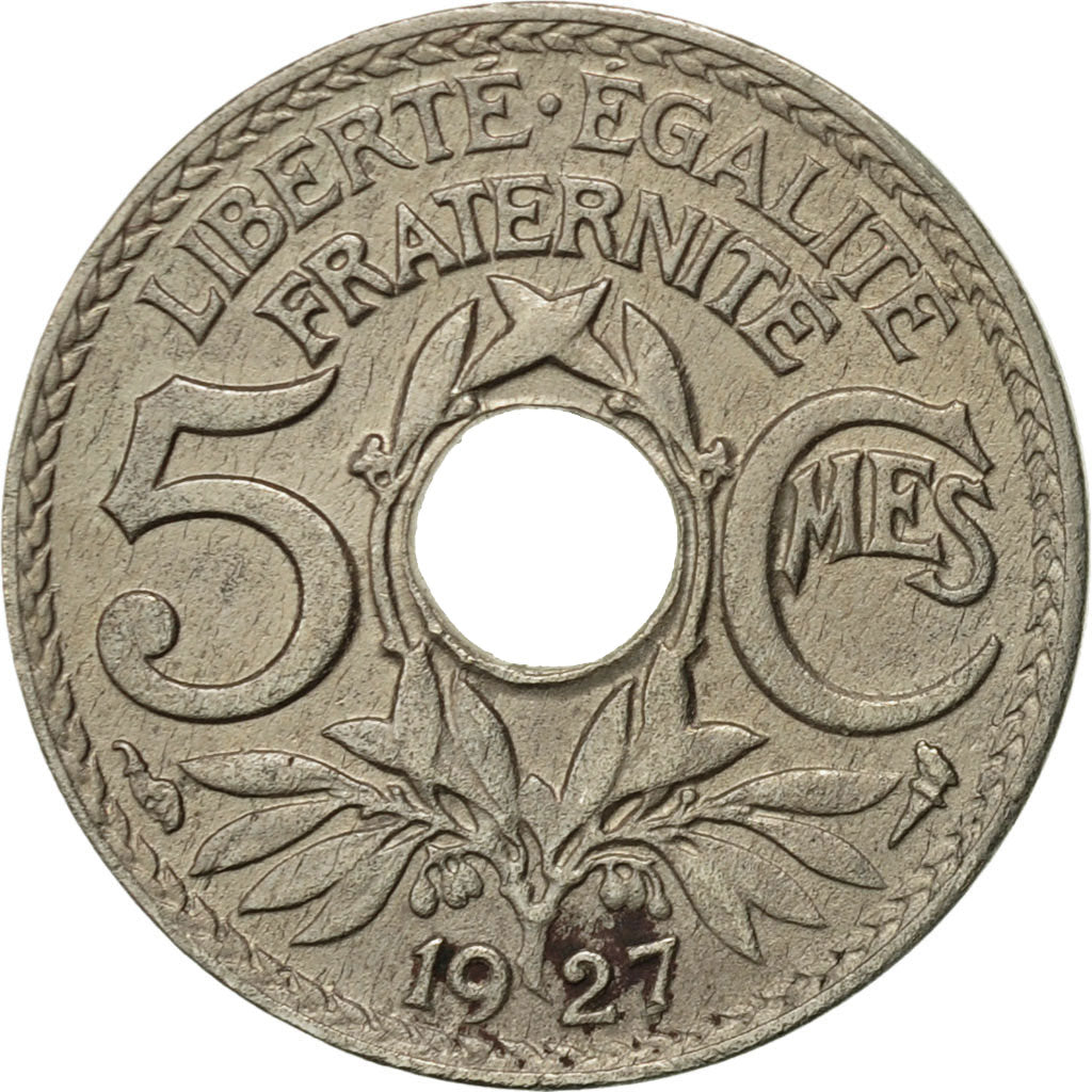 Monnaie, France, Lindauer, 5 Centimes, 1927, Paris, TTB, Copper-nickel, KM:875