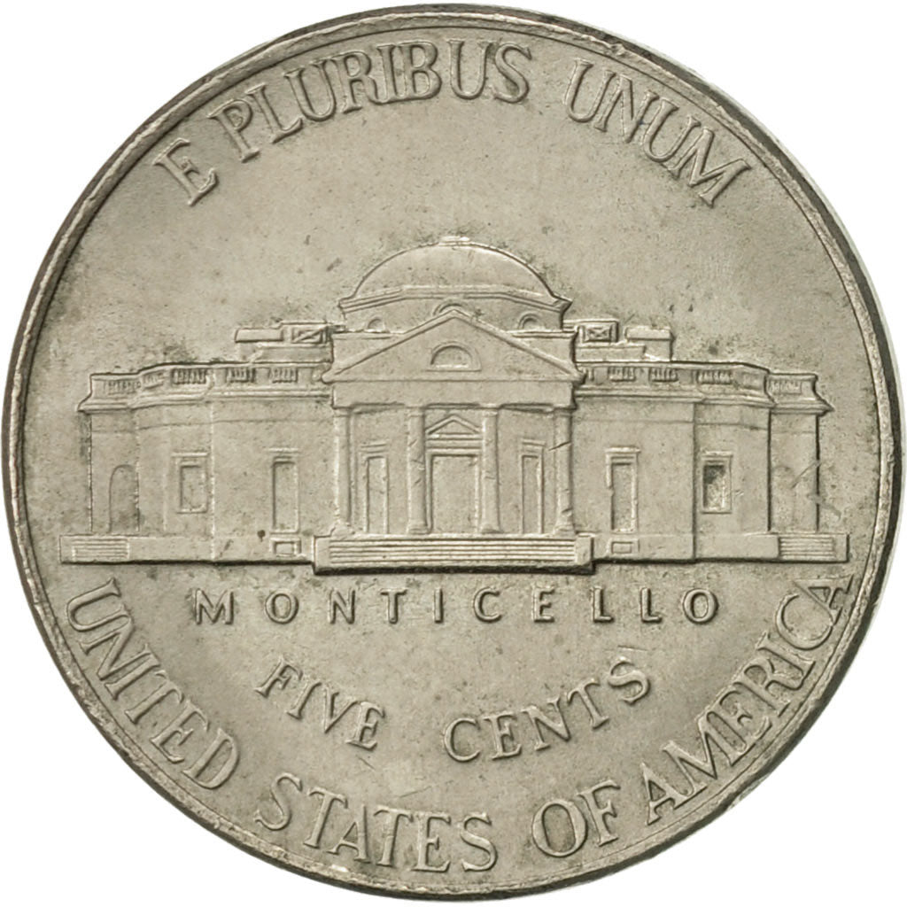 Coin, United States, Jefferson Nickel, 5 Cents, 2001, U.S. Mint, Philadelphia
