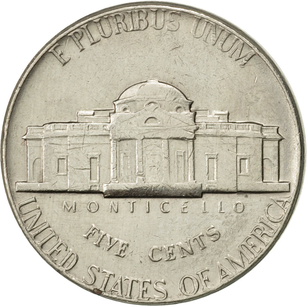 Coin, United States, Jefferson Nickel, 5 Cents, 1976, U.S. Mint, Philadelphia