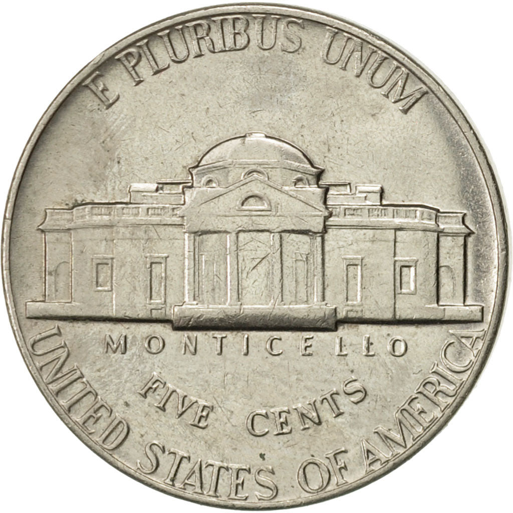 Coin, United States, Jefferson Nickel, 5 Cents, 1975, U.S. Mint, Philadelphia