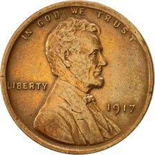 United States, Lincoln Cent, Cent, 1917, U.S. Mint, Philadelphia, AU(50-53)
