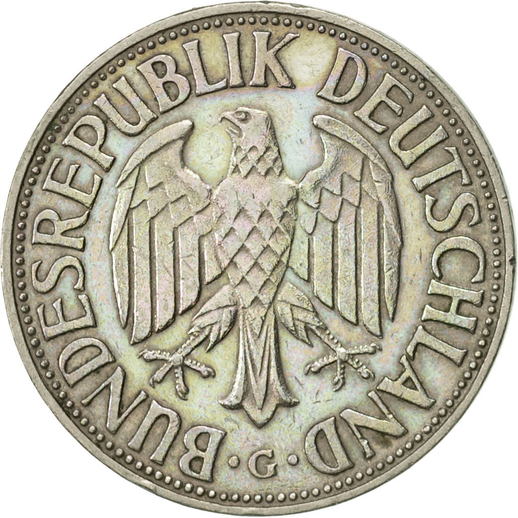 Moneta, GERMANIA - REPUBBLICA FEDERALE, Mark, 1968, Karlsruhe, BB+, Rame-nichel