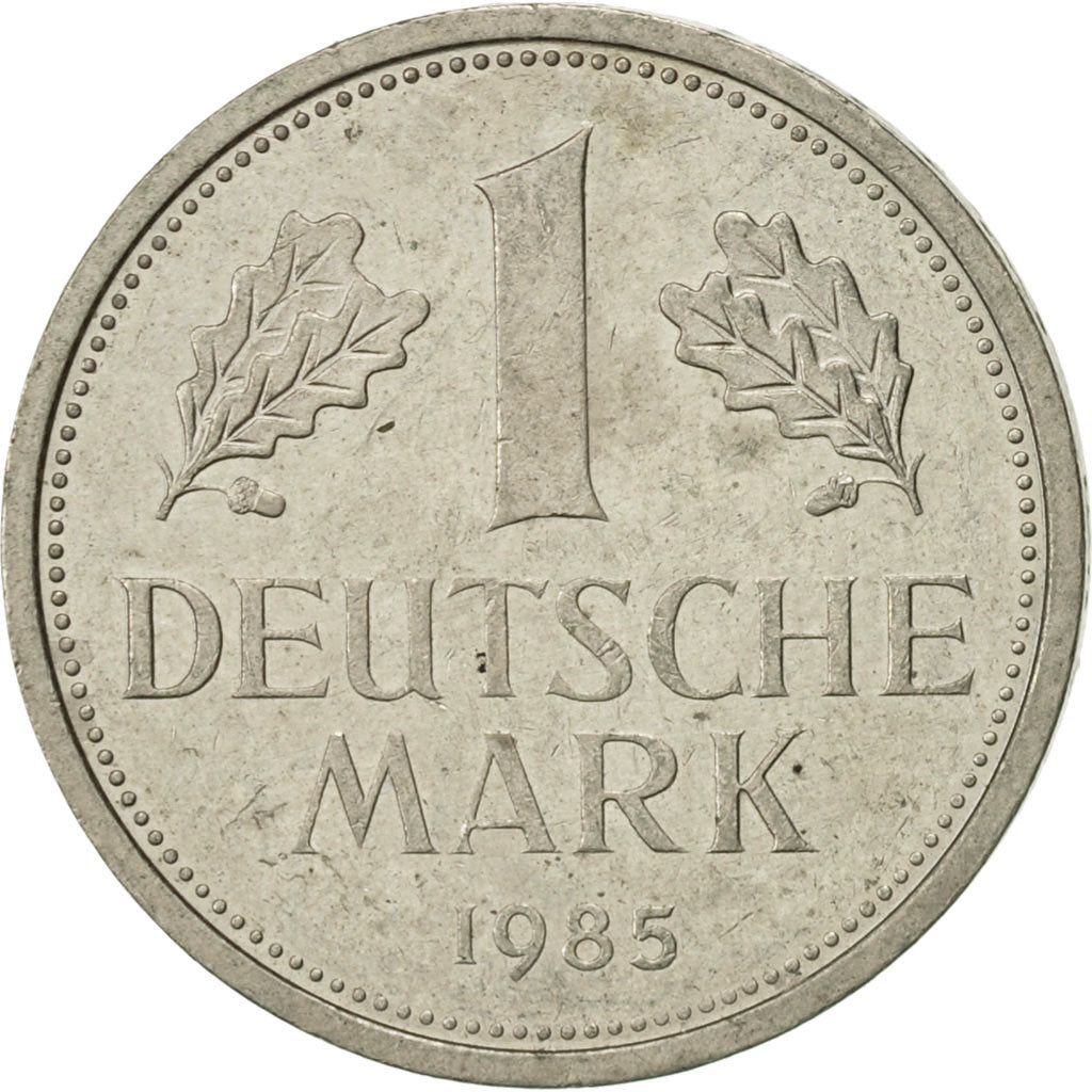 Coin, GERMANY - FEDERAL REPUBLIC, Mark, 1985, Karlsruhe, AU(55-58)