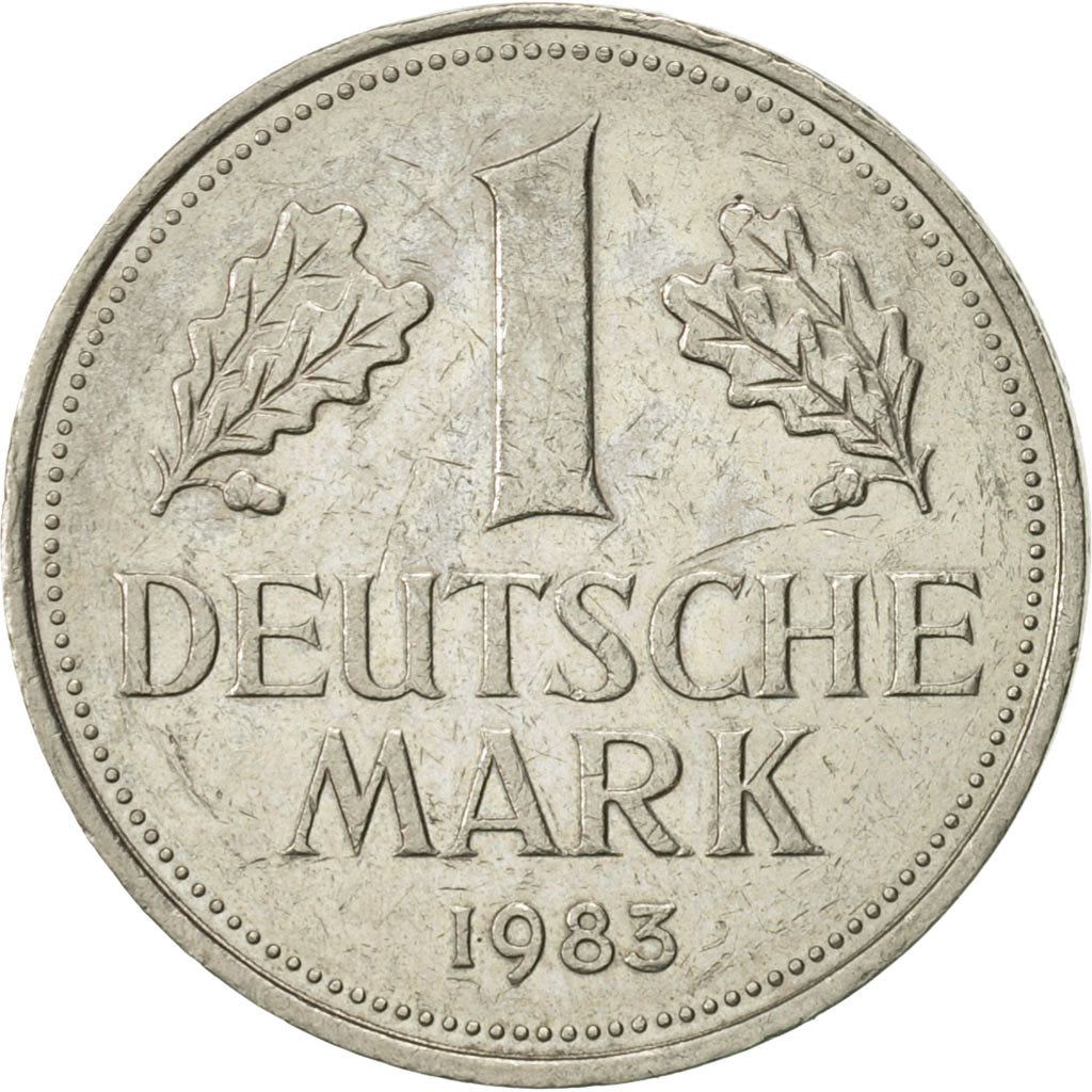 Coin, GERMANY - FEDERAL REPUBLIC, Mark, 1983, Hambourg, AU(55-58)