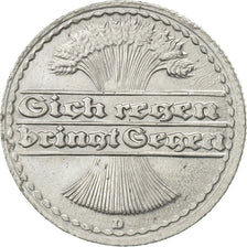 Coin, GERMANY, WEIMAR REPUBLIC, 50 Pfennig, 1922, Munich, AU(55-58), Aluminum