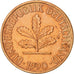 Coin, GERMANY - FEDERAL REPUBLIC, 2 Pfennig, 1990, Munich, AU(55-58), Copper