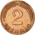 Monnaie, République fédérale allemande, 2 Pfennig, 1974, Munich, SUP, Copper