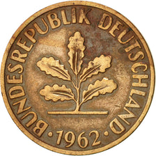 Bundesrepublik Deutschland, 2 Pfennig, 1962, Munich, SS+, Bronze, KM:106