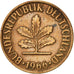 Coin, GERMANY - FEDERAL REPUBLIC, 2 Pfennig, 1966, Munich, AU(50-53), Bronze