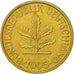 Coin, GERMANY - FEDERAL REPUBLIC, 10 Pfennig, 1995, Stuttgart, AU(55-58), Brass