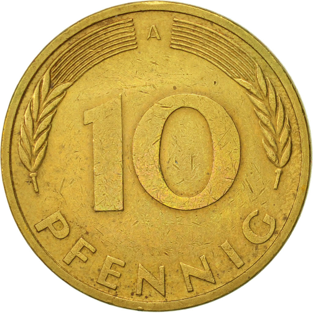 Moneta, GERMANIA - REPUBBLICA FEDERALE, 10 Pfennig, 1996, Berlin, SPL-, Acciaio
