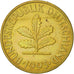 Coin, GERMANY - FEDERAL REPUBLIC, 10 Pfennig, 1993, Munich, AU(55-58), Brass