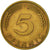Moneta, Niemcy - RFN, 5 Pfennig, 1978, Karlsruhe, AU(50-53), Mosiądz powlekany