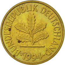 Coin, GERMANY - FEDERAL REPUBLIC, 5 Pfennig, 1994, Munich, AU(55-58), Brass Clad