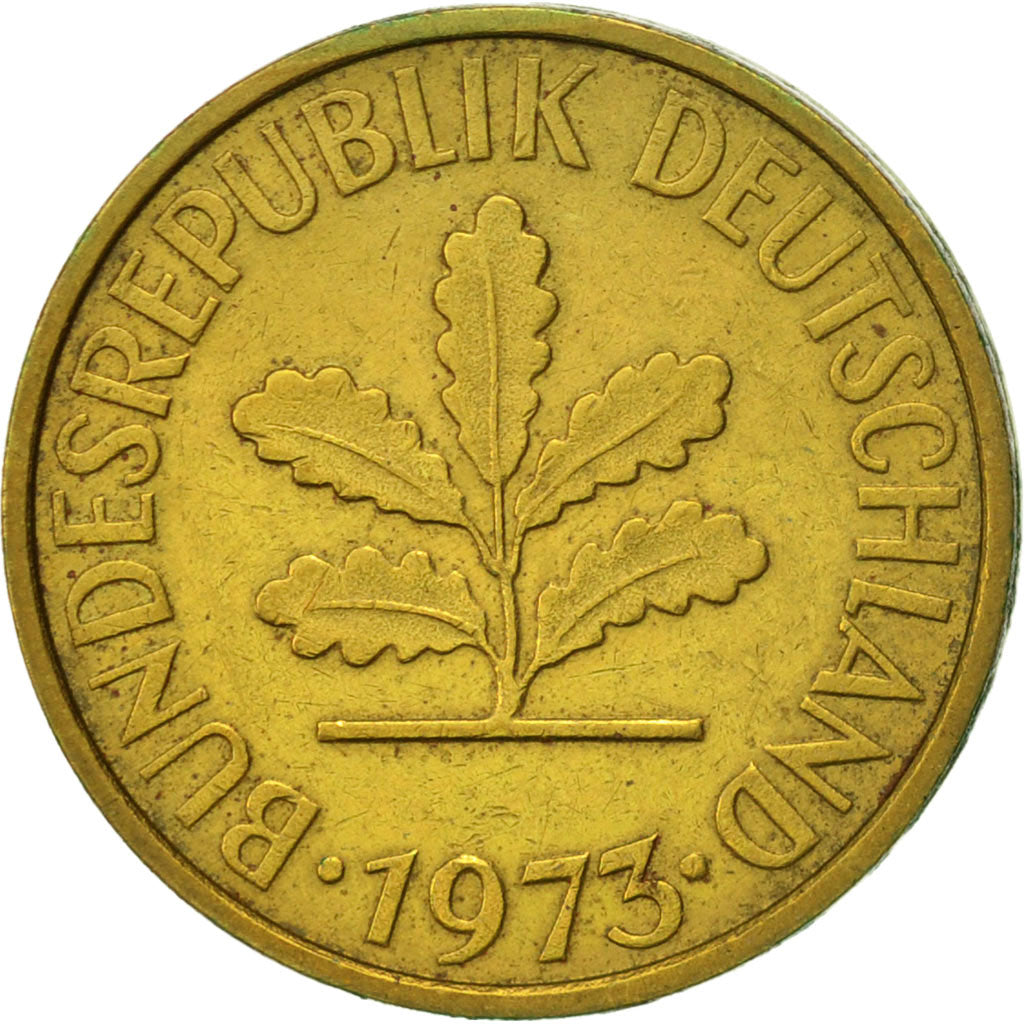 Monnaie, République fédérale allemande, 5 Pfennig, 1973, Stuttgart, SUP