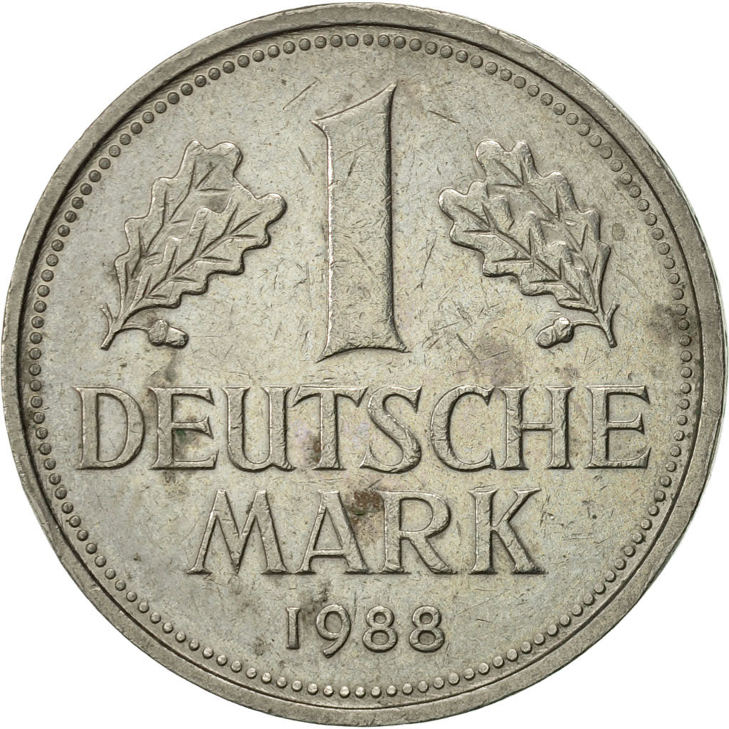 Coin, GERMANY - FEDERAL REPUBLIC, Mark, 1988, Stuttgart, AU(55-58)
