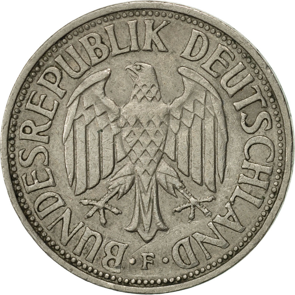 Coin, GERMANY - FEDERAL REPUBLIC, Mark, 1958, Stuttgart, AU(55-58)