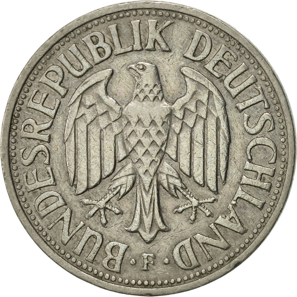Münze, Bundesrepublik Deutschland, Mark, 1955, Stuttgart, VZ, Copper-nickel