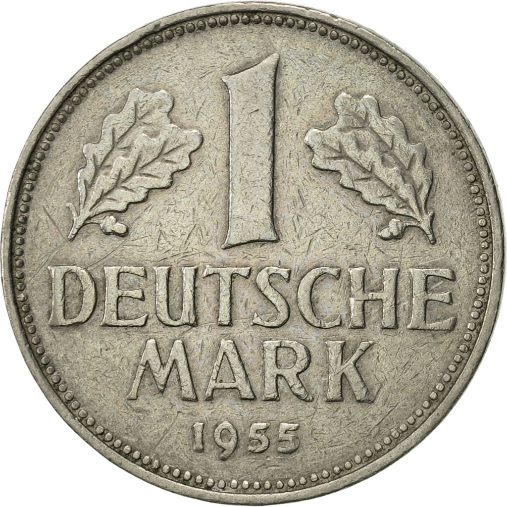 Münze, Bundesrepublik Deutschland, Mark, 1955, Stuttgart, VZ, Copper-nickel