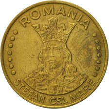 Romania, 20 Lei, 1991, EF(40-45), Brass Clad Steel, KM:109