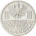 Coin, Austria, 10 Groschen, 1992, Vienna, AU(55-58), Aluminum, KM:2878