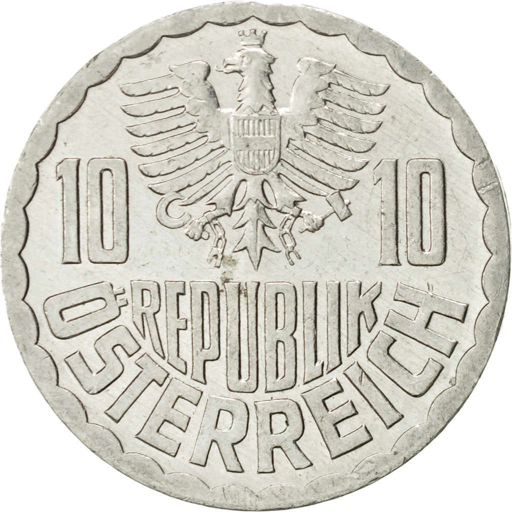 Coin, Austria, 10 Groschen, 1993, Vienna, AU(55-58), Aluminum, KM:2878
