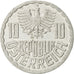 Moneta, Austria, 10 Groschen, 1993, Vienna, AU(55-58), Aluminium, KM:2878