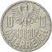 Coin, Austria, 10 Groschen, 1976, Vienna, AU(55-58), Aluminum, KM:2878