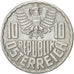 Monnaie, Autriche, 10 Groschen, 1970, Vienna, SUP, Aluminium, KM:2878