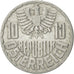 Moneda, Austria, 10 Groschen, 1953, Vienna, EBC, Aluminio, KM:2878