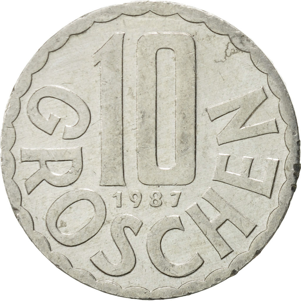 Monnaie, Autriche, 10 Groschen, 1987, Vienna, SUP, Aluminium, KM:2878