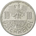 Münze, Österreich, 10 Groschen, 1989, Vienna, VZ, Aluminium, KM:2878
