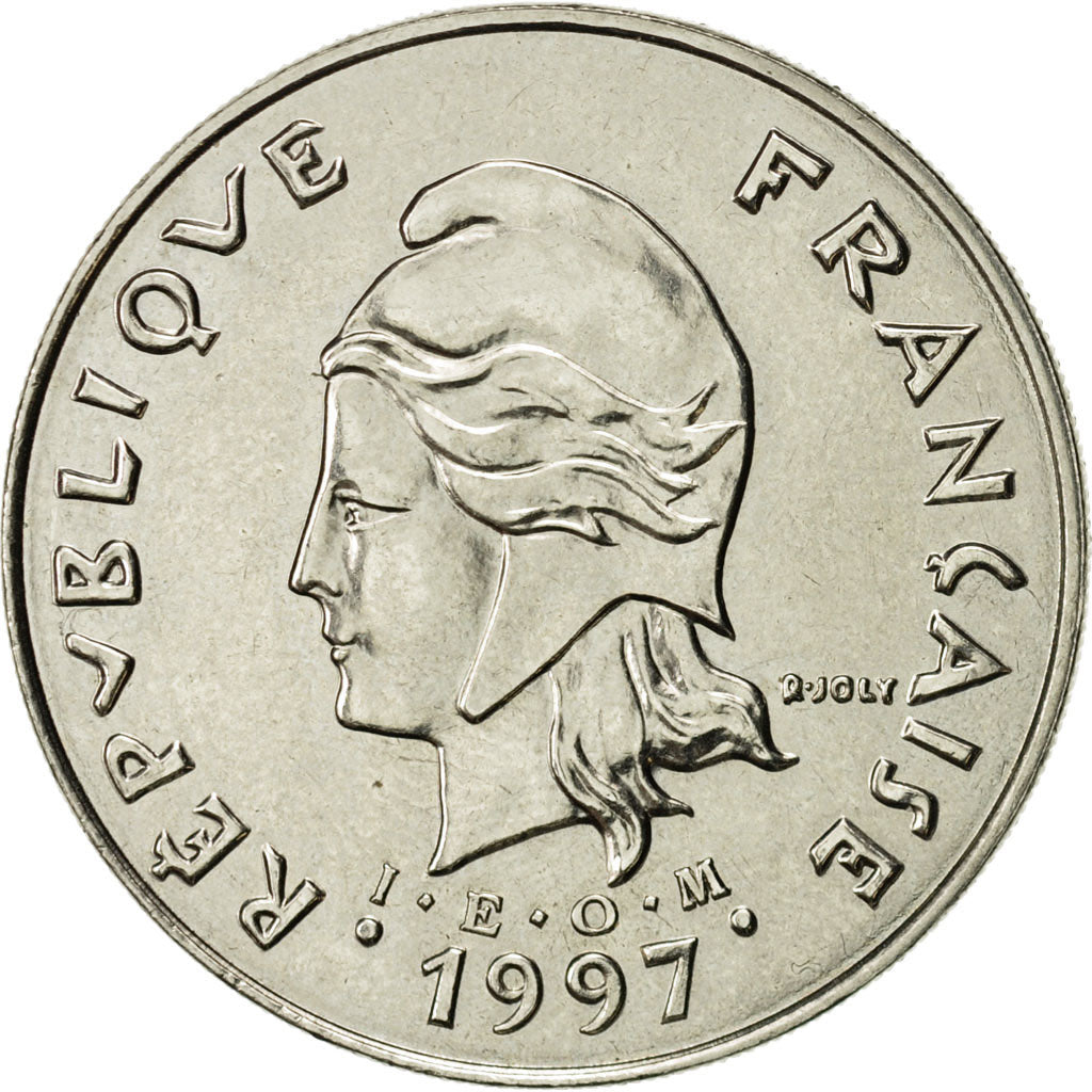 Coin, New Caledonia, 50 Francs, 1997, Paris, AU(55-58), Nickel, KM:13