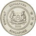 Coin, Singapore, 50 Cents, 2009, Singapore Mint, AU(55-58), Copper-nickel