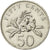 Moneta, Singapur, 50 Cents, 2009, Singapore Mint, AU(55-58), Miedź-Nikiel