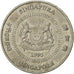 Coin, Singapore, 50 Cents, 1995, Singapore Mint, AU(55-58), Copper-nickel