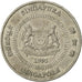 Moneta, Singapur, 50 Cents, 1995, Singapore Mint, AU(55-58), Miedź-Nikiel