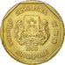 Singapore, Dollar, 1990, British Royal Mint, AU(55-58), Aluminum-Bronze, KM:54b
