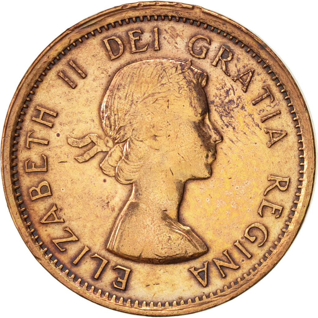 Coin, Canada, Elizabeth II, Cent, 1963, Royal Canadian Mint, Ottawa, AU(50-53)